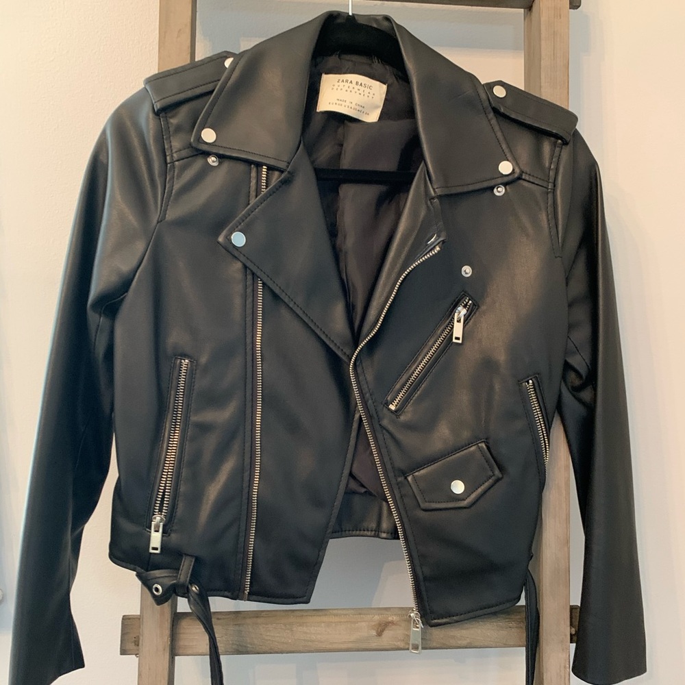 Zara Faux Leather Jacket